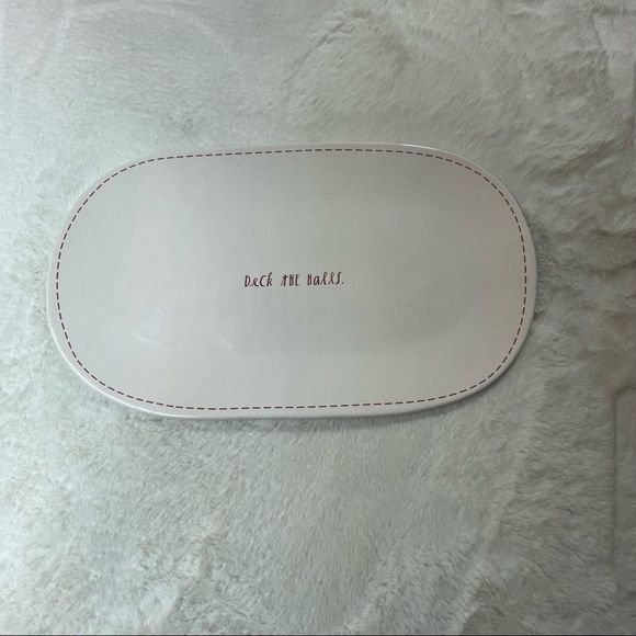 Rae Dunn Deck the Halls Serving Platter Artisan Collection by Magenta Plate - Picture 2 of 9